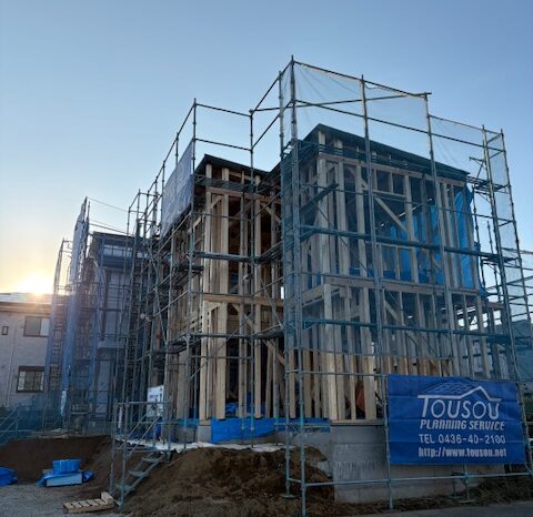 上棟しました。