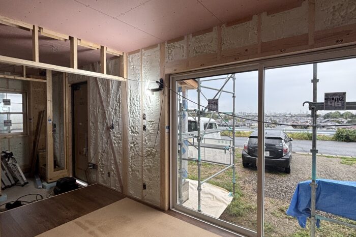 吹き付け終わりました