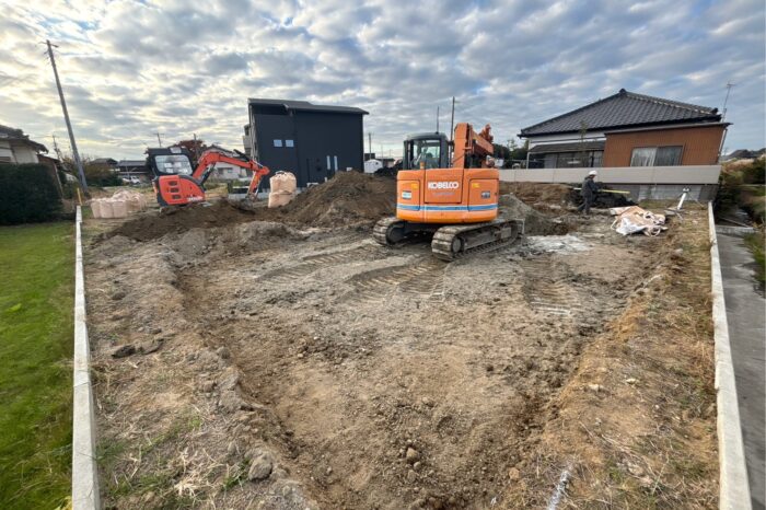 地盤の表層改良工事